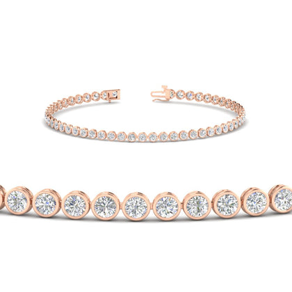 2.70 Ct. Diamond Bezel Set Tennis Bracelet