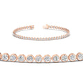 Thumbnail 5 - 2.70 Ct. Diamond Bezel Set Tennis Bracelet