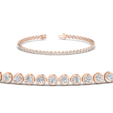 2.70 Ct. Diamond Bezel Set Tennis Bracelet