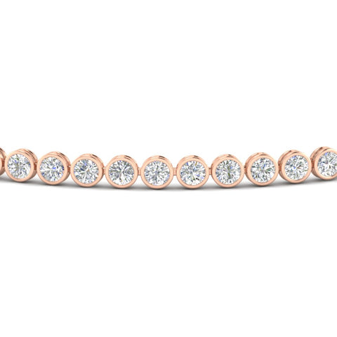 2.70 Ct. Diamond Bezel Set Tennis Bracelet