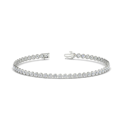 2.70 Ct. Diamond Bezel Set Tennis Bracelet