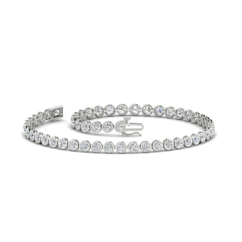 2.70 Ct. Diamond Bezel Set Tennis Bracelet