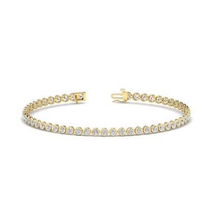 2.70 Ct. Diamond Bezel Set Tennis Bracelet