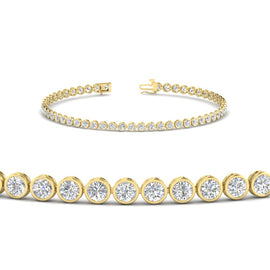 2.70 Ct. Diamond Bezel Set Tennis Bracelet