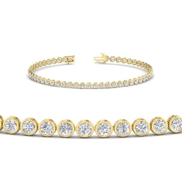 2.70 Ct. Diamond Bezel Set Tennis Bracelet