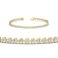 Thumbnail 2 - 2.70 Ct. Diamond Bezel Set Tennis Bracelet