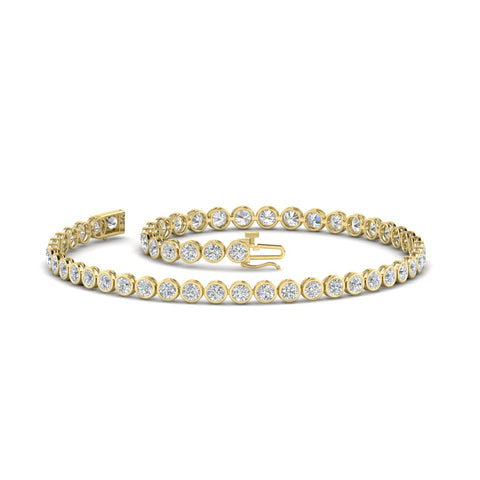 2.70 Ct. Diamond Bezel Set Tennis Bracelet