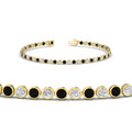 Thumbnail 103 - 2.70 Ct. Diamond Bezel Set Tennis Bracelet