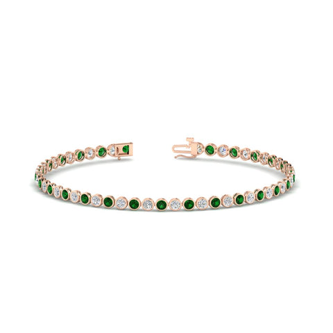 2.70 Ct. Diamond Bezel Set Tennis Bracelet