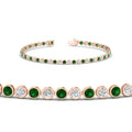 Thumbnail 28 - 2.70 Ct. Diamond Bezel Set Tennis Bracelet