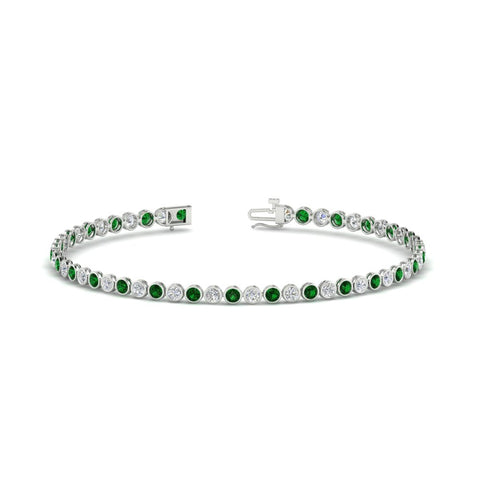 2.70 Ct. Diamond Bezel Set Tennis Bracelet