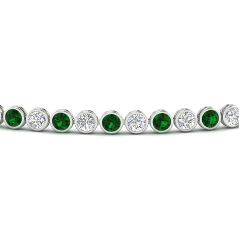 2.70 Ct. Diamond Bezel Set Tennis Bracelet
