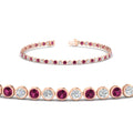 Thumbnail 18 - 2.70 Ct. Diamond Bezel Set Tennis Bracelet