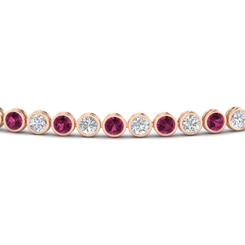 2.70 Ct. Diamond Bezel Set Tennis Bracelet