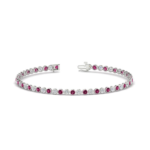 2.70 Ct. Diamond Bezel Set Tennis Bracelet