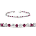 Thumbnail 53 - 2.70 Ct. Diamond Bezel Set Tennis Bracelet