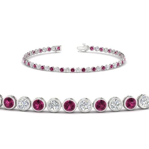 2.70 Ct. Diamond Bezel Set Tennis Bracelet