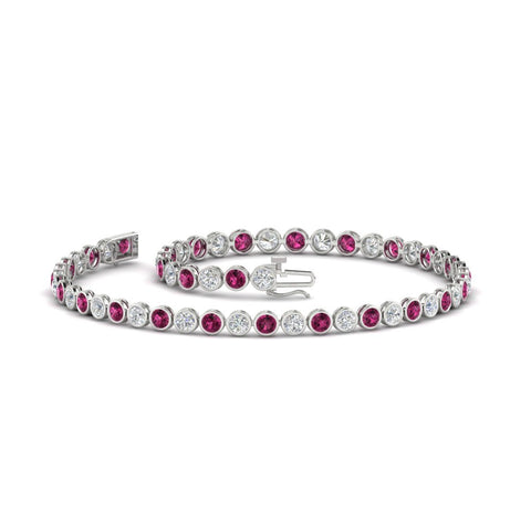 2.70 Ct. Diamond Bezel Set Tennis Bracelet