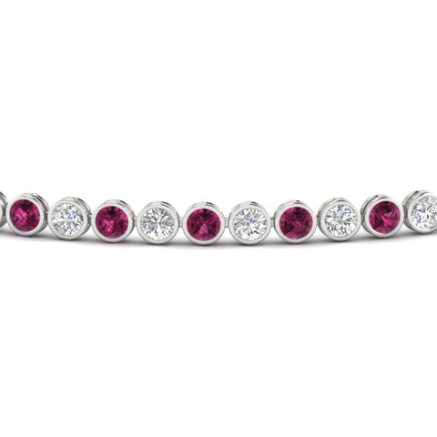 2.70 Ct. Diamond Bezel Set Tennis Bracelet
