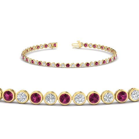 2.70 Ct. Diamond Bezel Set Tennis Bracelet