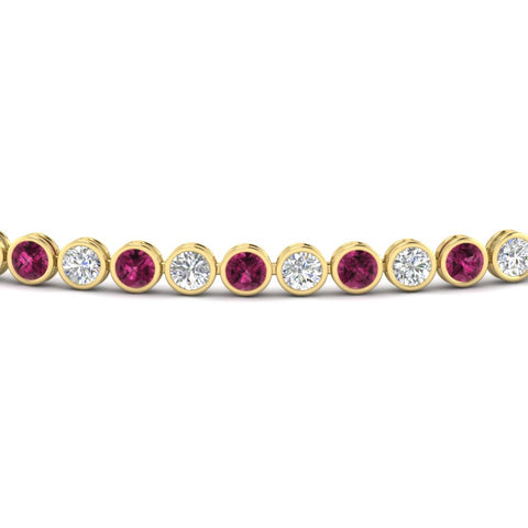 2.70 Ct. Diamond Bezel Set Tennis Bracelet