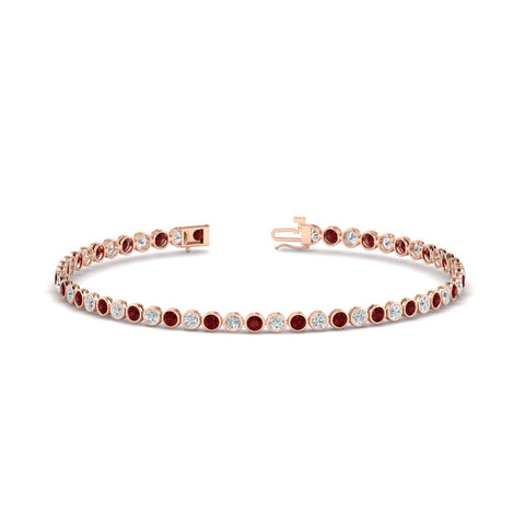 2.70 Ct. Diamond Bezel Set Tennis Bracelet