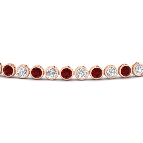 2.70 Ct. Diamond Bezel Set Tennis Bracelet