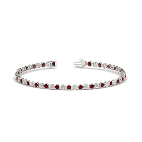 2.70 Ct. Diamond Bezel Set Tennis Bracelet