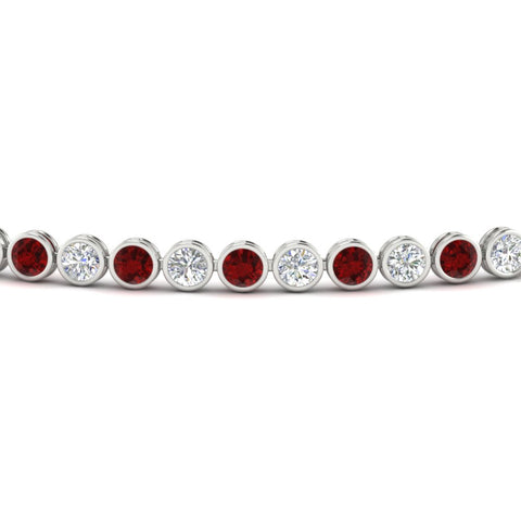 2.70 Ct. Diamond Bezel Set Tennis Bracelet