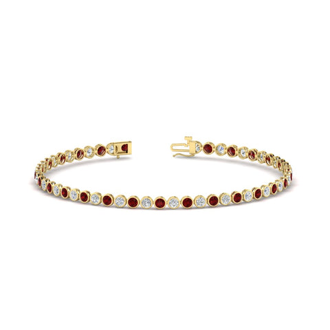 2.70 Ct. Diamond Bezel Set Tennis Bracelet