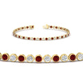 Thumbnail 98 - 2.70 Ct. Diamond Bezel Set Tennis Bracelet