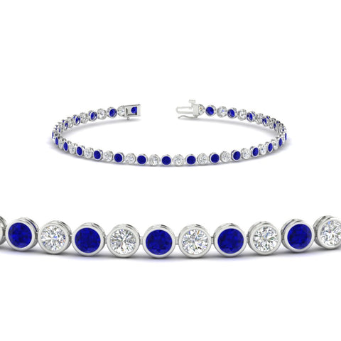 2.70 Ct. Diamond Bezel Set Tennis Bracelet
