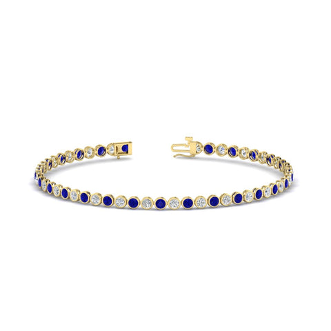 2.70 Ct. Diamond Bezel Set Tennis Bracelet