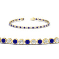 Thumbnail 78 - 2.70 Ct. Diamond Bezel Set Tennis Bracelet