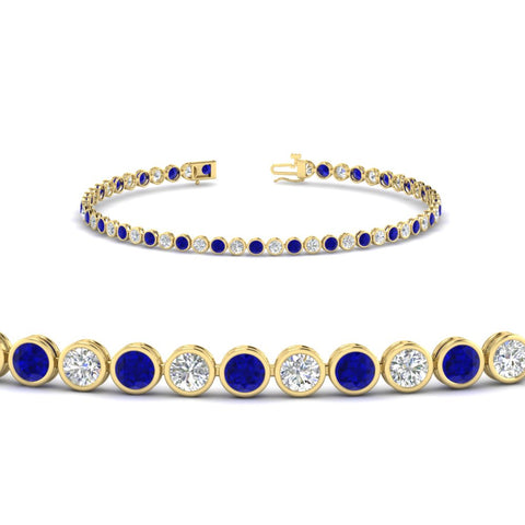 2.70 Ct. Diamond Bezel Set Tennis Bracelet