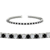Load image into Gallery viewer, 2-Carat-Diamond-Tennis-Bracelet-With-Balack-Diamond-In-White-Gold-FDBRC8635ROGBLACKANGLE2-2.00-CT-NL-WG
