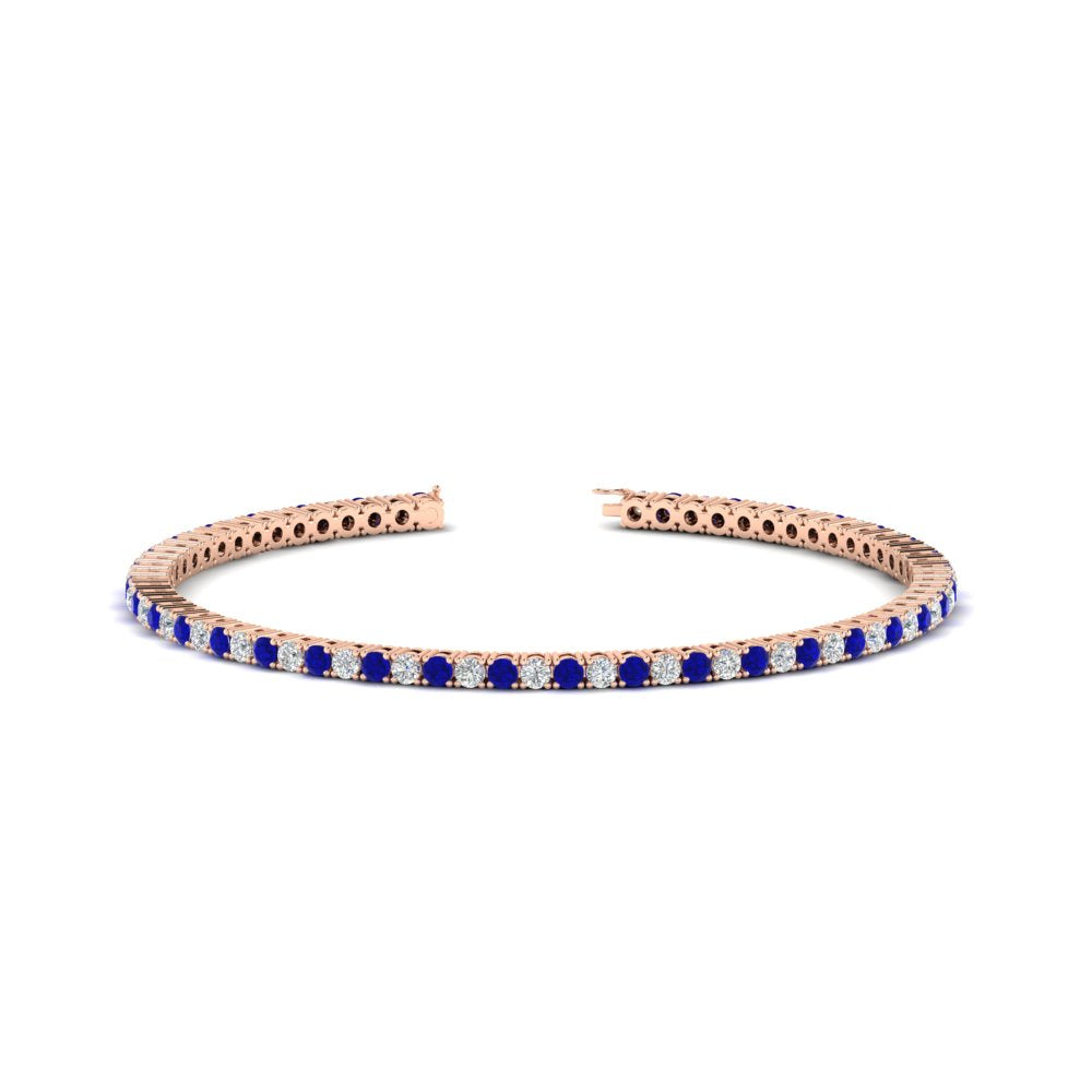 2-Carat-Diamond-Tennis-Bracelet-With-Blue-Sapphire-In-Rose-Gold-FDBRC8635ROGSABL-2.00-CT-NL-RG