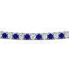 Load image into Gallery viewer, 2-Carat-Diamond-Tennis-Bracelet-With-Blue-Sapphire-In-White-Gold-FDBRC8635ROGSABLANGLE5-2.00-CT-NL-WG