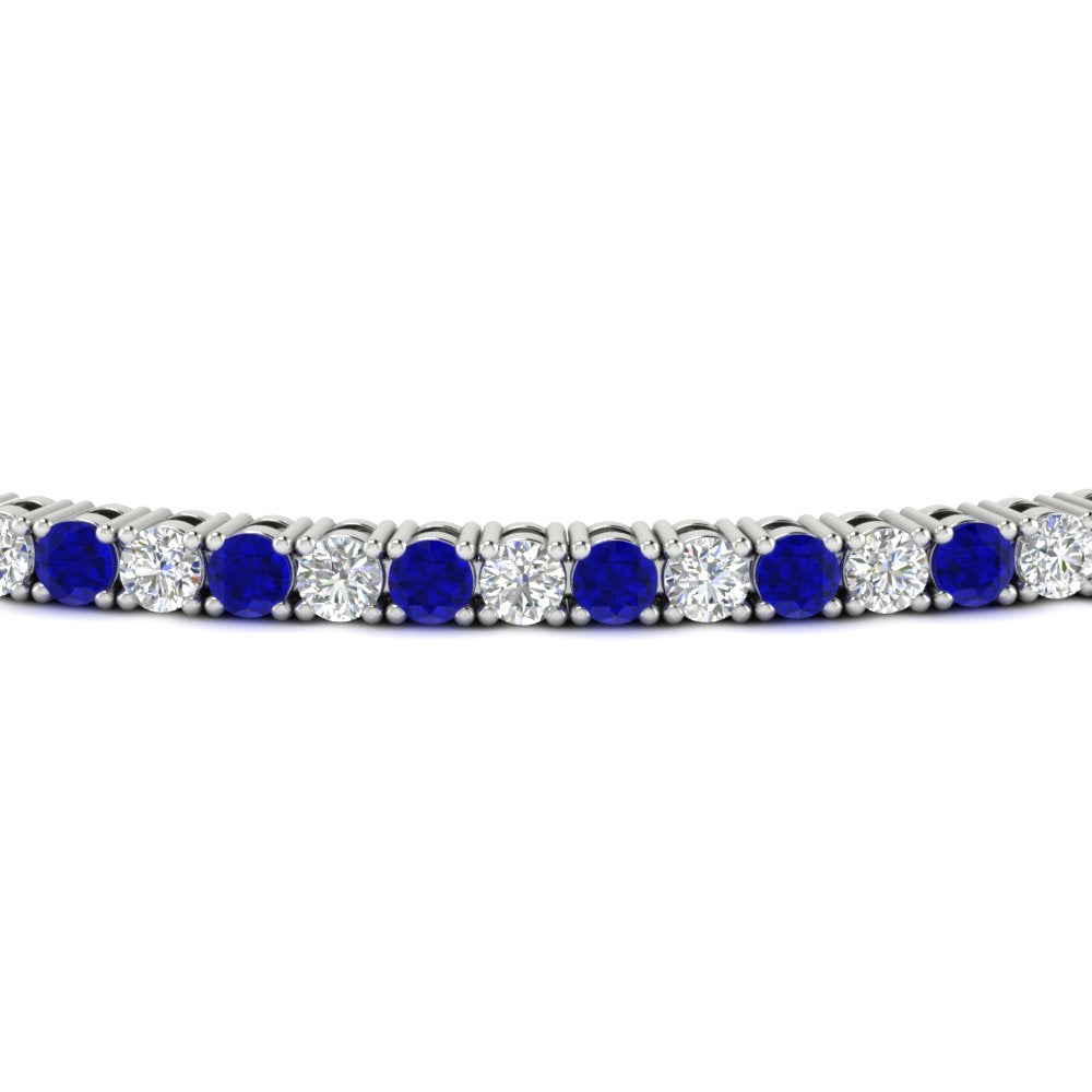 2-Carat-Diamond-Tennis-Bracelet-With-Blue-Sapphire-In-White-Gold-FDBRC8635ROGSABLANGLE5-2.00-CT-NL-WG