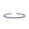Load image into Gallery viewer, 2-Carat-Diamond-Tennis-Bracelet-With-Blue-Sapphire-n-White-Gold-FDBRC8635ROGSABL-2.00-CT-NL-WG