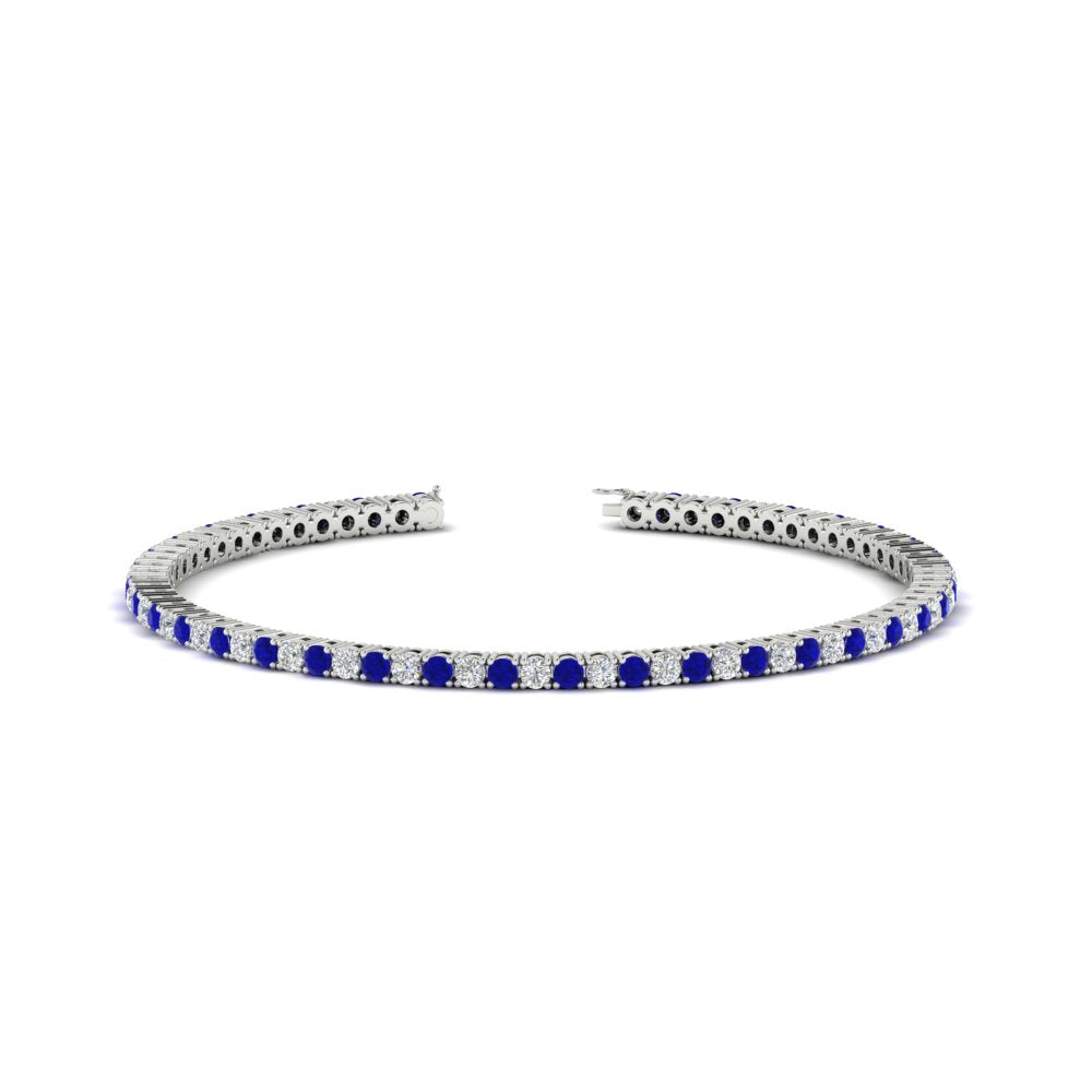 2-Carat-Diamond-Tennis-Bracelet-With-Blue-Sapphire-n-White-Gold-FDBRC8635ROGSABL-2.00-CT-NL-WG