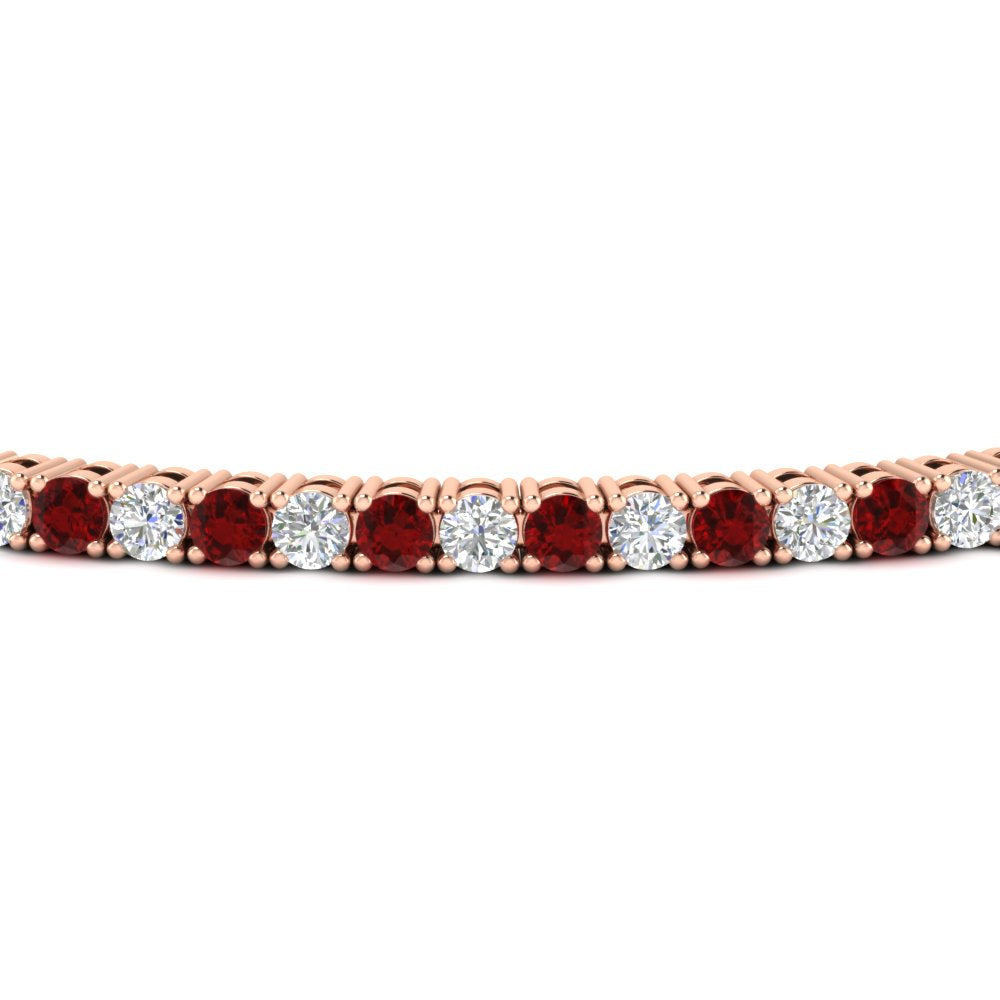 2-Carat-Diamond-Tennis-Bracelet-With-Red-Ruby-In-Rose-Gold-FDBRC8635ROGRUDRANGLE5-2.00-CT-NL-RG