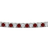 Load image into Gallery viewer, 2-Carat-Diamond-Tennis-Bracelet-With-Red-Ruby-In-White-Gold-FDBRC8635ROGRUDRANGLE5-2.00-CT-NL-WG