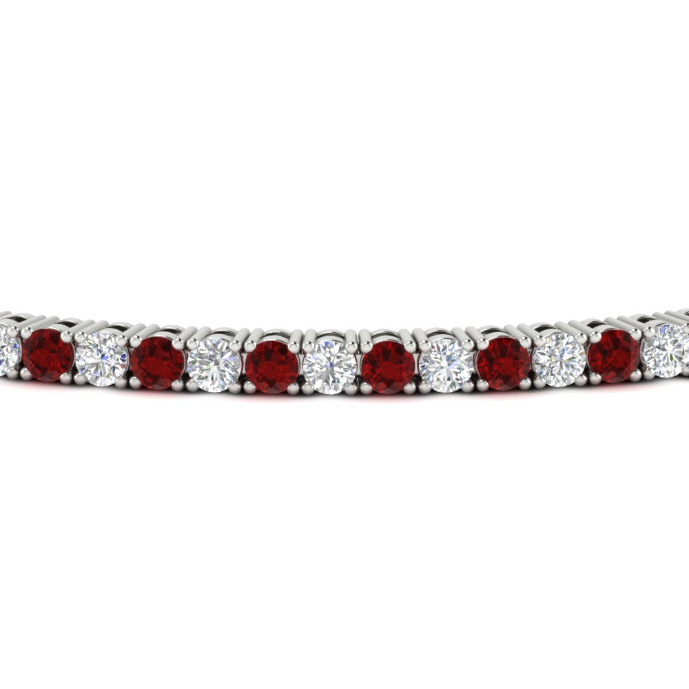 2-Carat-Diamond-Tennis-Bracelet-With-Red-Ruby-In-White-Gold-FDBRC8635ROGRUDRANGLE5-2.00-CT-NL-WG