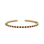 Load image into Gallery viewer, 2-Carat-Diamond-Tennis-Bracelet-With-Red-Ruby-In-Yellow-Gold-FDBRC8635ROGRUDR-2.00-CT-NL-YG
