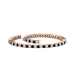 Load image into Gallery viewer, 2-Carat-Diamond-Tennis-Bracelet-with-Black-Diamond-In-Rose-Gold-FDBRC8635ROGBLACKANGLE4-2.00-CT-NL-RG

