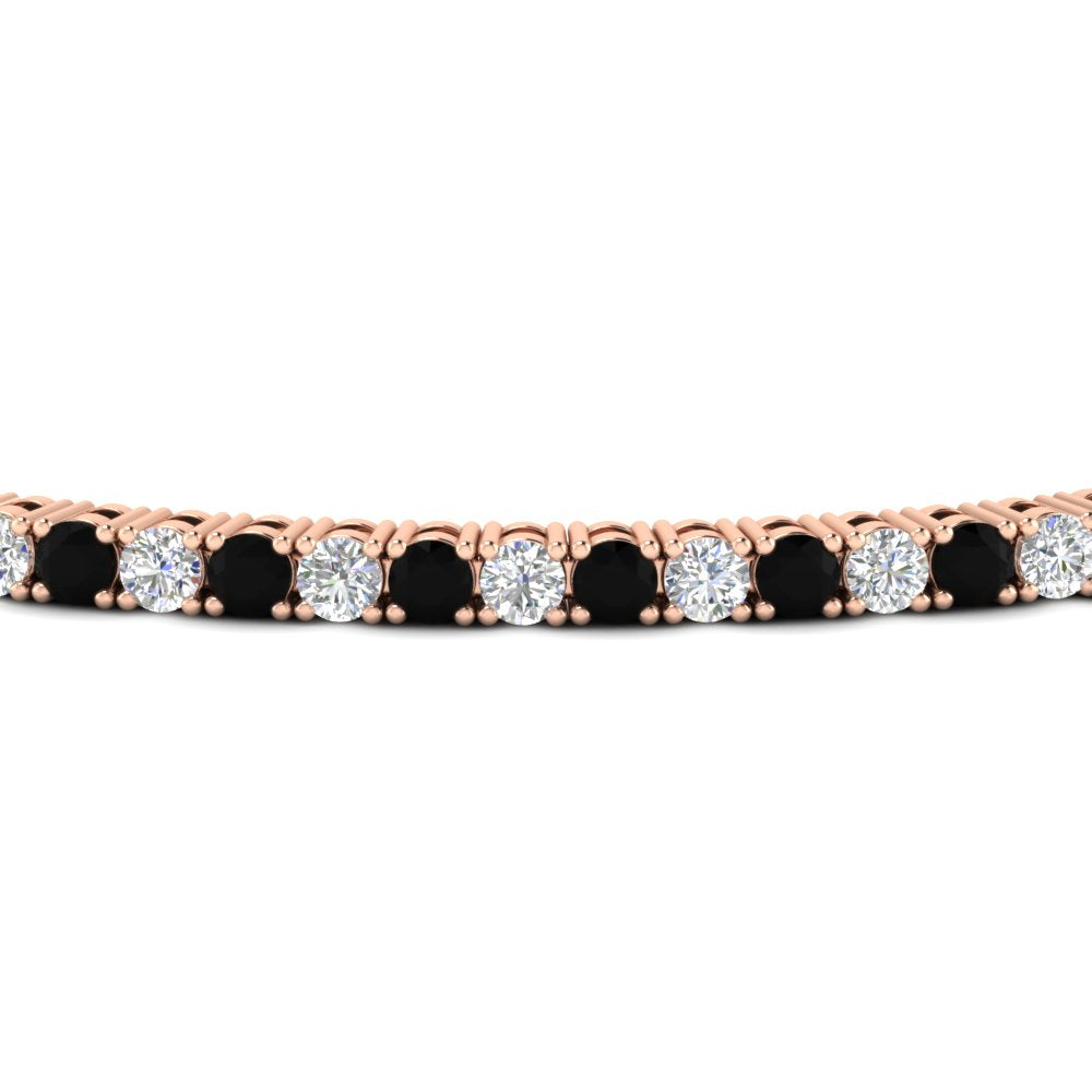 2-Carat-Diamond-Tennis-Bracelet-with-Black-Diamond-In-Rose-Gold-FDBRC8635ROGBLACKANGLE5-2.00-CT-NL-RG