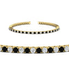 Load image into Gallery viewer, 2-Carat-Diamond-Tennis-Bracelet-with-Black-Diamond-In-Yellow-Gold-FDBRC8635ROGBLACKANGLE2-2.00-CT-NL-YG