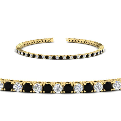2-Carat-Diamond-Tennis-Bracelet-with-Black-Diamond-In-Yellow-Gold-FDBRC8635ROGBLACK-2.00-CT-NL-YG