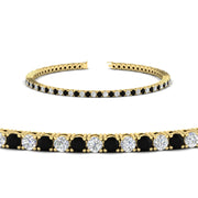 2-Carat-Diamond-Tennis-Bracelet-with-Black-Diamond-In-Yellow-Gold-FDBRC8635ROGBLACKANGLE2-2.00-CT-NL-YG